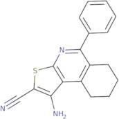 1-Amino-5-phenyl-6,7,8,9-tetrahydrothieno[2,3-c]isoquinoline-2-carbonitrile