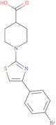 1-[4-(4-Bromophenyl)-1,3-thiazol-2-yl]piperidine-4-carboxylic acid