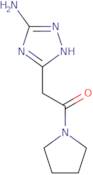 2-(5-amino-4H-1,2,4-triazol-3-yl)-1-(pyrrolidin-1-yl)ethan-1-one