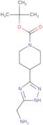 tert-Butyl 4-[3-(aminomethyl)-1H-1,2,4-triazol-5-yl]piperidine-1-carboxylate