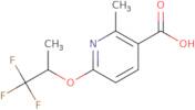 2-Methyl-6-[(1,1,1-trifluoropropan-2-yl)oxy]pyridine-3-carboxylic acid
