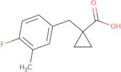 1-[(4-Fluoro-3-methylphenyl)methyl]cyclopropane-1-carboxylic acid