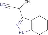 2-(4,5,6,7-Tetrahydro-1H-indazol-3-yl)propanenitrile