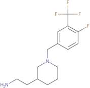 2-(1-{[4-Fluoro-3-(trifluoromethyl)phenyl]methyl}piperidin-3-yl)ethan-1-amine