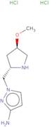 1-{[(2S,4R)-4-Methoxypyrrolidin-2-yl]methyl}-1H-pyrazol-3-amine dihydrochloride