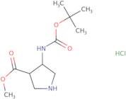 Methyl 4-{[(tert-butoxy)carbonyl]amino}pyrrolidine-3-carboxylate hydrochloride