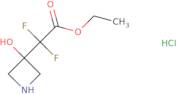 Ethyl 2,2-difluoro-2-(3-hydroxyazetidin-3-yl)acetate hydrochloride