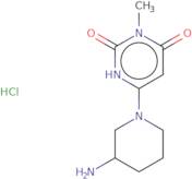 6-(3-Aminopiperidin-1-yl)-3-methyl-1,2,3,4-tetrahydropyrimidine-2,4-dione hydrochloride