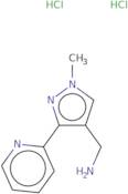 [1-Methyl-3-(pyridin-2-yl)-1H-pyrazol-4-yl]methanamine dihydrochloride