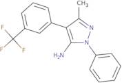 3-Methyl-1-phenyl-4-[3-(trifluoromethyl)phenyl]-1H-pyrazol-5-amine