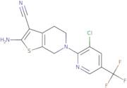 2-Amino-6-[3-chloro-5-(trifluoromethyl)pyridin-2-yl]-4H,5H,6H,7H-thieno[2,3-c]pyridine-3-carboni...