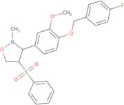 3-{4-[(4-Fluorobenzyl)oxy]-3-methoxyphenyl}-2-methyltetrahydro-4-isoxazolyl phenyl sulfone