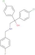 1,1-Bis(4-chlorophenyl)-2-[(4-fluorobenzyl)amino]-1-ethanol