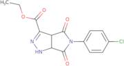 Ethyl 5-(4-chlorophenyl)-4,6-dioxo-1H,3aH,4H,5H,6H,6aH-pyrrolo[3,4-c]pyrazole-3-carboxylate