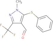 1-Methyl-5-(phenylsulphanyl)-3-(trifluoromethyl)-1H-pyrazole-4-carboxaldehyde