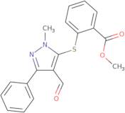 Methyl 2-[(4-formyl-1-methyl-3-phenyl-1H-pyrazol-5-yl)sulfanyl]benzenecarboxylate