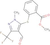 5-[(2-Methoxycarbonyl)phenylthio]-1-methyl-3-(trifluoromethyl)pyrazole4-carboxaldehyde