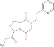 Methyl 5,8-dioxo-7-[2-(2-pyridinyl)ethyl]hexahydro[1,3]thiazolo[3,4-a]pyrazine-3-carboxylate