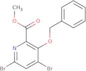 Methyl 3-(benzyloxy)-4,6-dibromopicolinate