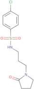 4-Chloro-N-[3-(2-oxo-1-pyrrolidinyl)propyl]-benzenesulfonamide