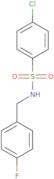 4-chloro-N-[(4-fluorophenyl)methyl]benzene-1-sulfonamide