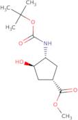 (1S,3R,4R)-Methyl 3-((tert-butoxycarbonyl)amino)-4-hydroxycyclopentane carboxylate