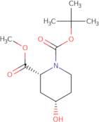 1-tert-Butyl 2-methyl (2R,4S)-4-hydroxypiperidine-1,2-dicarboxylate