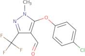 5-(4-Chlorophenoxy)-1-methyl-3-(trifluoromethyl)-1H-pyrazole-4-carbaldehyde