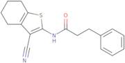 N-(3-Cyano-4,5,6,7-tetrahydro-2-benzothienyl)-3-phenylpropanamide