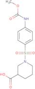 1-(4-Methoxycarbonylamino-benzenesulfonyl)-piperidine-3-carboxylic acid