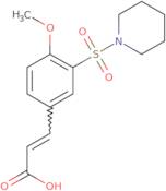 (2E)-3-[4-Methoxy-3-(piperidine-1-sulfonyl)phenyl]prop-2-enoic acid
