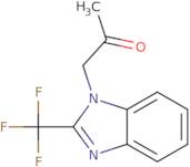 1-[2-(Trifluoromethyl)-1H-1,3-benzodiazol-1-yl]propan-2-one