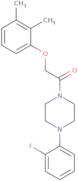 2-(2,3-dimethylphenoxy)-1-(4-(2-fluorophenyl)piperazinyl)ethan-1-one