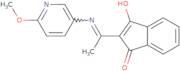 2-(((6-methoxy-3-pyridyl)amino)ethylidene)indane-1,3-dione