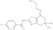 N-(7-(O-ethyloxime)-5,5-dimethyl(4,5,6-trihydrobenzothiazol-2-yl))(4-chlorophenyl)formamide