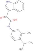 2-indol-3-yl-N-(3-methyl-4-(isopropyl)phenyl)-2-oxoethanamide