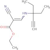 ethyl 3-((1,1-diethylprop-2-ynyl)amino)-2-nitriloprop-2-enoate