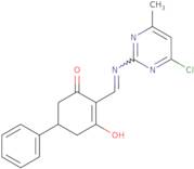 2-(((6-chloro-4-methylpyrimidin-2-yl)amino)methylene)-5-phenylcyclohexane-1,3-dione