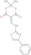 2,2-dimethyl-5-(((4-phenyl(2,5-thiazolyl))amino)methylene)-1,3-dioxane-4,6-dione