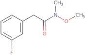 2-(3-Fluorophenyl)-N-methoxy-N-methylacetamide