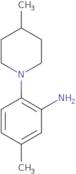 5-Methyl-2-(4-methyl-1-piperidinyl)aniline