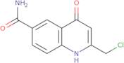 2-(Chloromethyl)-4-oxo-1,4-dihydro-6-quinolinecarboxamide