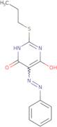 (E)-5-(phenyldiazenyl)-2-(propylthio)pyrimidine-4,6-diol