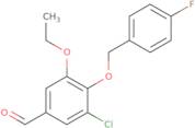 3-Chloro-5-ethoxy-4-[(4-fluorobenzyl)oxy]benzaldehyde