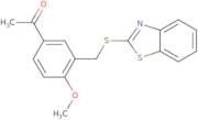 1-[3-(Benzothiazol-2-ylsulfanylmethyl)-4-methoxy-phenyl]-ethanone