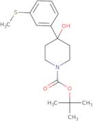 4-Hydroxy-4-(3-methylsulfanylphenyl)-piperidin-1-carboxylic acid tert-butyl ester