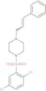1,4-dichloro-2-((4-(3-phenylprop-2-enyl)piperazinyl)sulfonyl)benzene