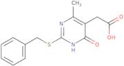 [2-(Benzylthio)-4-methyl-6-oxo-1,6-dihydropyrimidin-5-yl]acetic acid