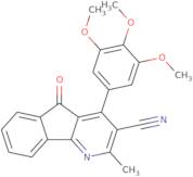 2-Methyl-5-oxo-4-(3,4,5-trimethoxyphenyl)-5H-indeno[1,2-b]pyridine-3-carbonitrile