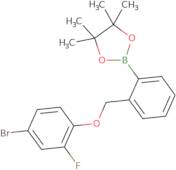 2-{2-[(4-Bromo-2-fluorophenoxy)methyl]phenyl}-4,4,5,5-tetramethyl-1,3,2-dioxaborolane